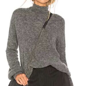 Lovers + Friends Gray Turtleneck Sweater